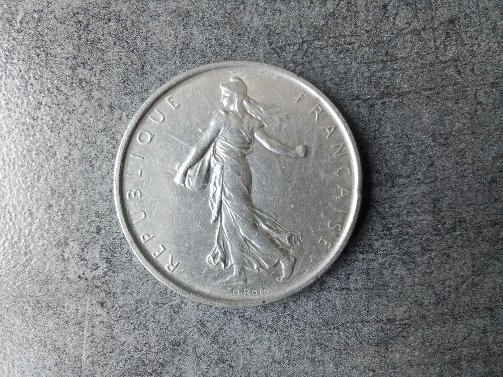 Piece de 5 francs argent 1968 