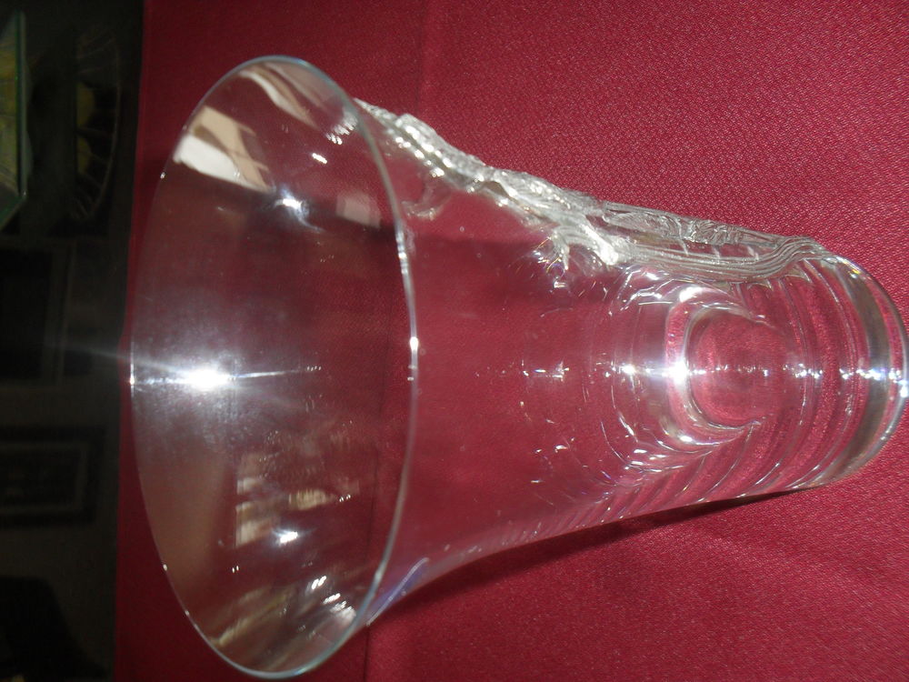 VASE EN VERRE d&eacute;cor "ETAIN" Décoration
