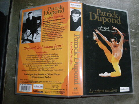 Rare film :   Patrick Dupond , le talent insolent   40 Saint-Médard-en-Jalles (33)
