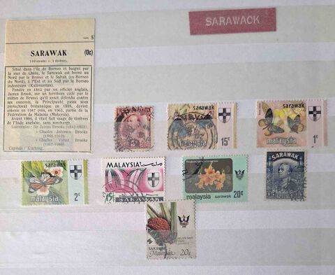 Série de timbres de collection de Sarawak Gap (05)