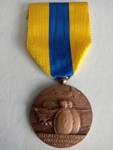 MEDAILLE  COMBATTANTS DE LA SOMME 40 Lucheux (80)