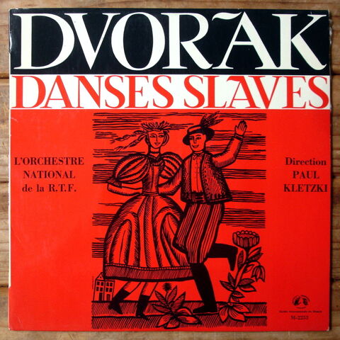 DVORAK - DANSES SLAVES-33t-ORCH NATIONAL RTF-Paul KLETZKI-63 5 Tourcoing (59)
