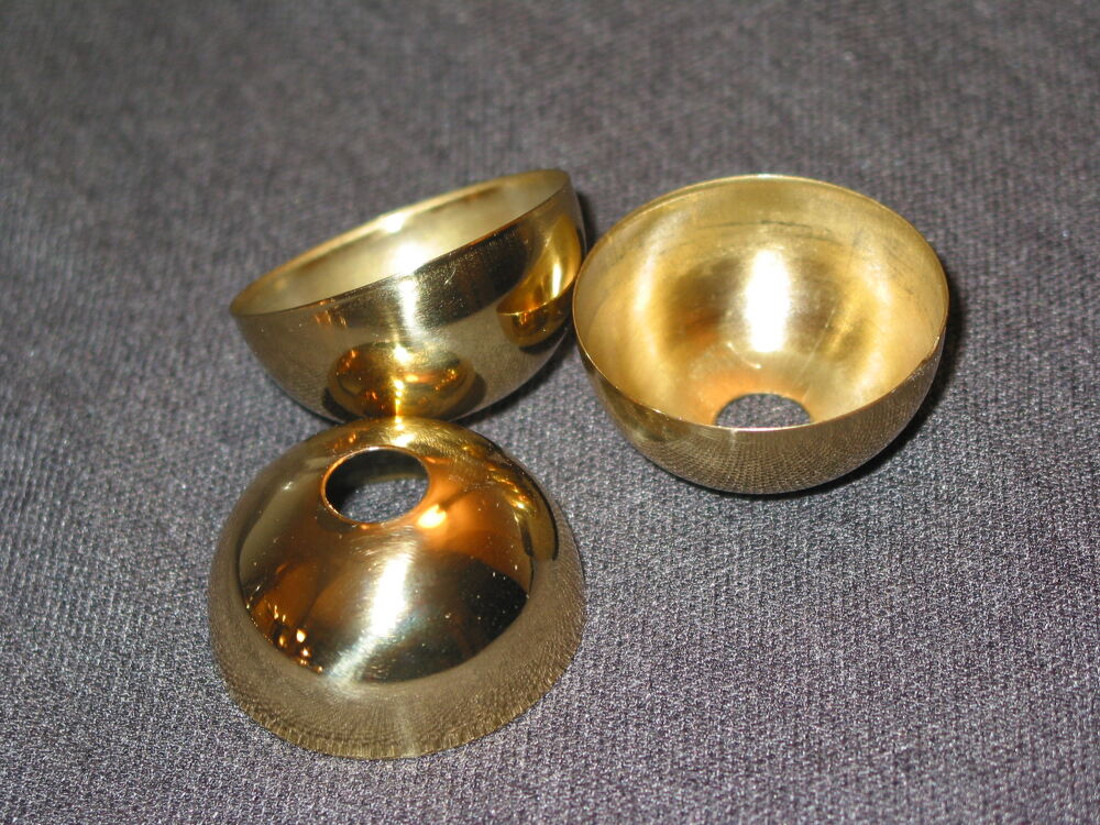 1 UN Cache Douille Demi-Sph&egrave;re Laiton poli Demi sph&egrave;re, cach Bricolage