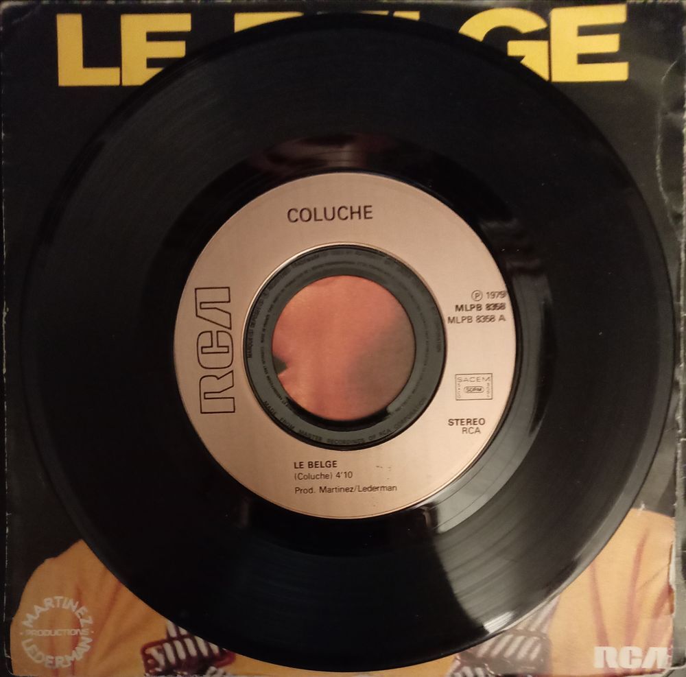 COLUCHE / 3 X DISQUES VYNIL 33 ET 45 TOURS CD et vinyles