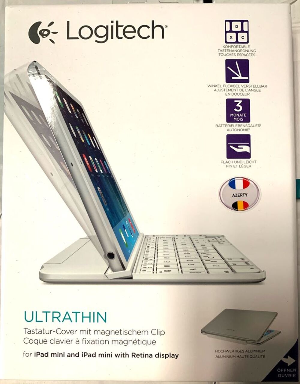 Coque clavier pour iPad mini Ultrathin Blanc Matriel informatique