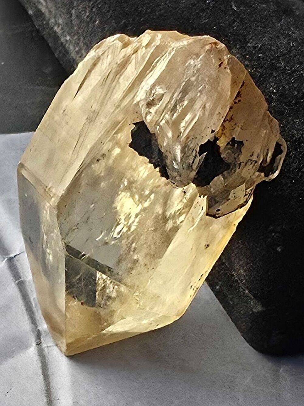 Monocristal Citrine Naturelle du Congo 88g-Pierre de Collection 