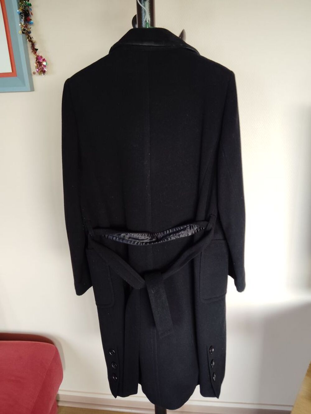 Manteau femme long noir Caroll taille 42 Vêtements