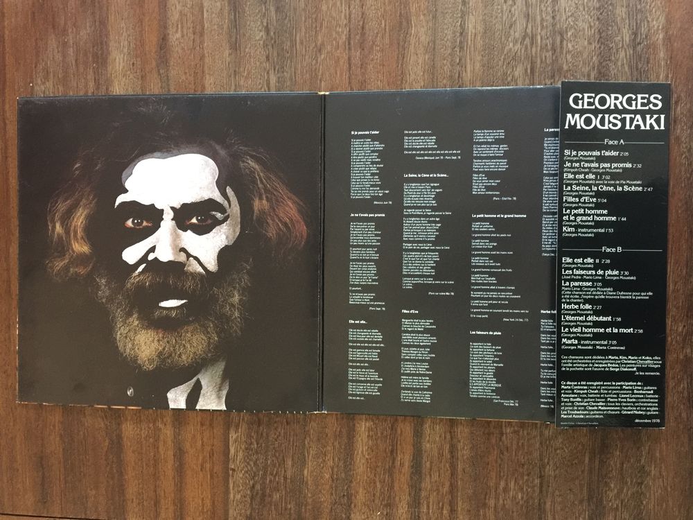 Vinyle 33 tours Georges Moustaki " Si je pouvais t CD et vinyles