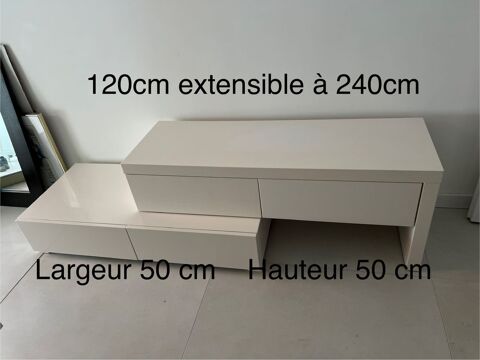 Meuble t�l� contemporain blanc 50 Cagnes-sur-Mer (06)