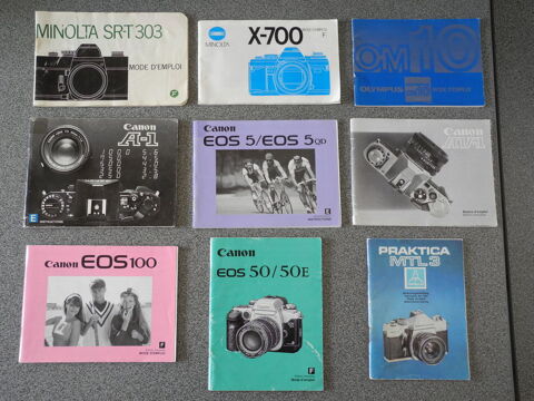 Notice mode d'emploi appareils photos argentiques. 5 �pinay-sur-Seine (93)
