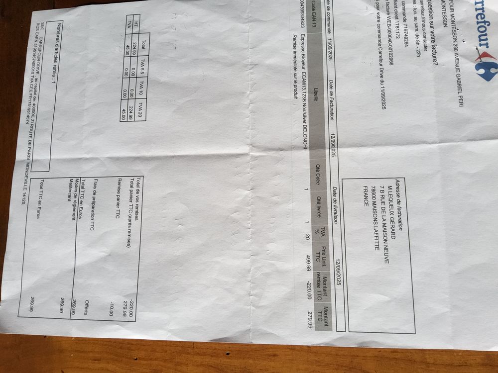 Machine caf&eacute; expresso broyeur delongui Electrom�nager