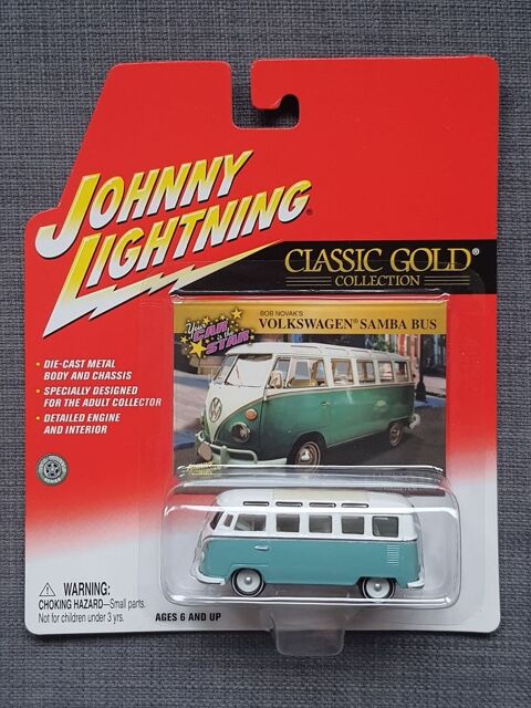 Bob Novak's Volkswagen Samba Bus. Classic Gold Collection. Real Wheels Series. Johnny Lightning 1/64 21 Saint-Valrien (20)