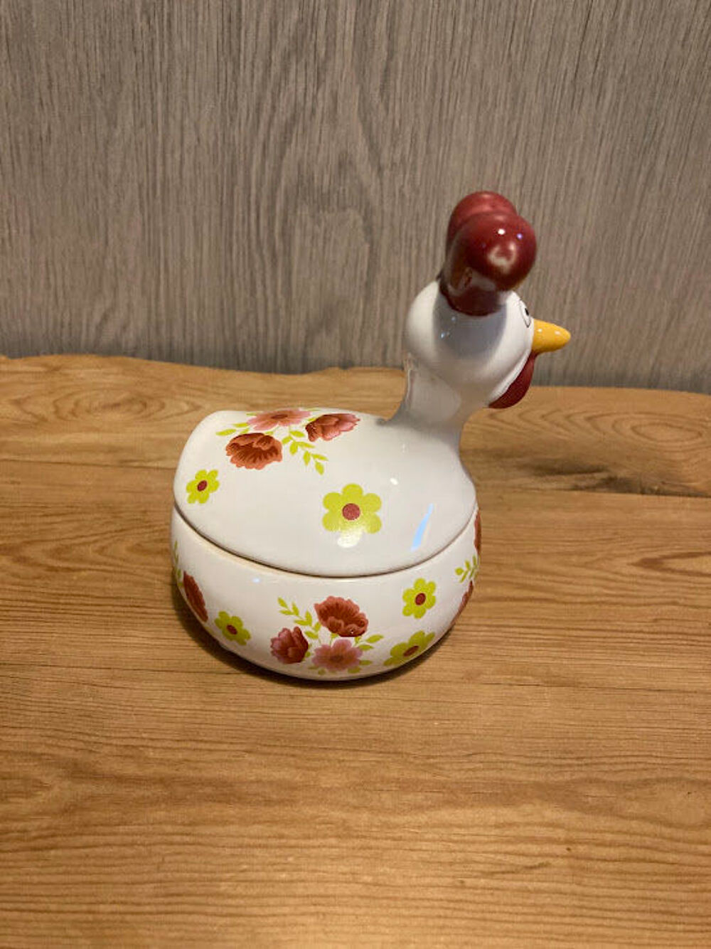 Poule/Cocotte d&eacute;corative vide-poche ou boite-&agrave;-bonbons Décoration