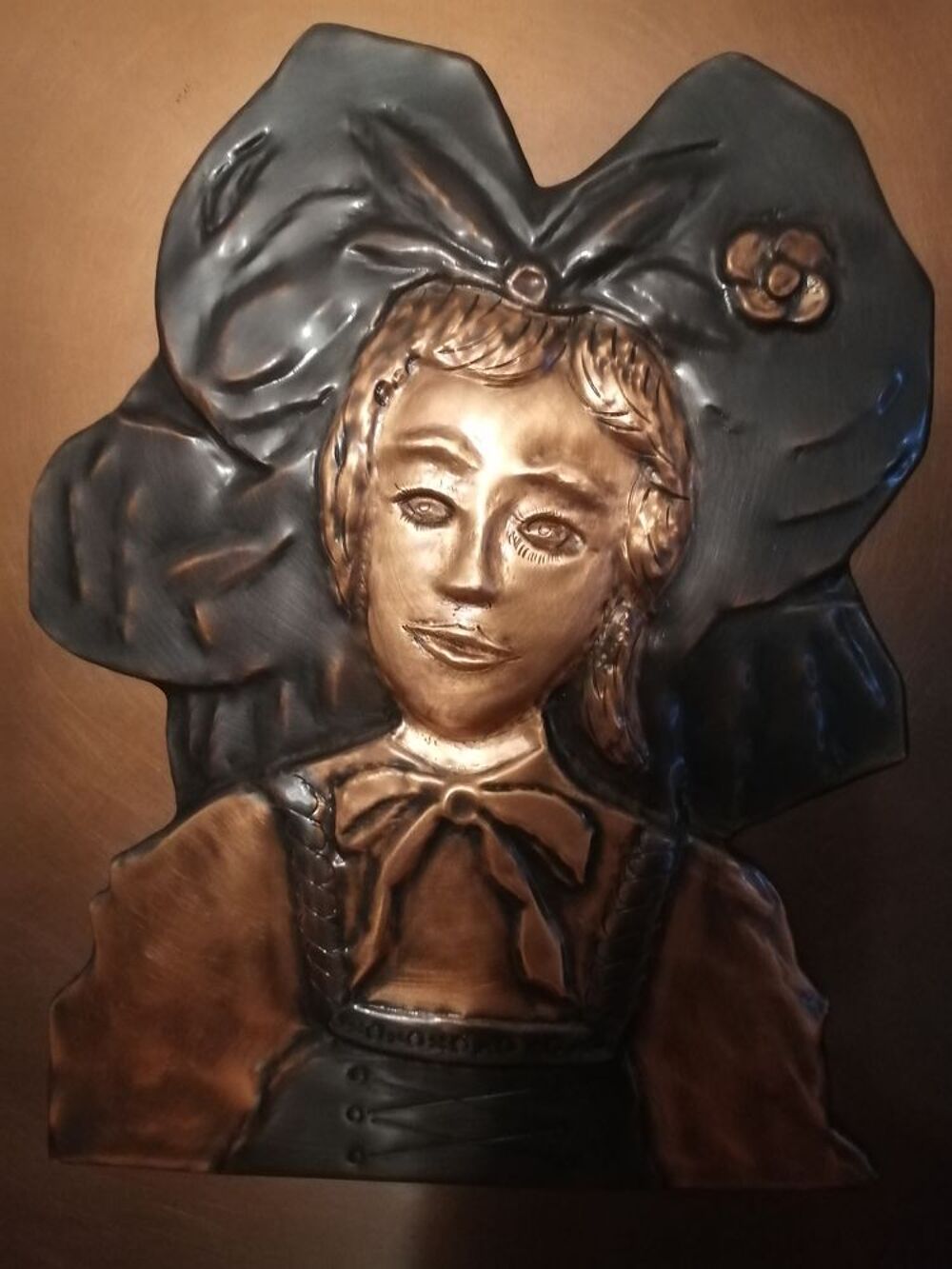 Tableau / Plaque de cuivre - Alsacienne Décoration