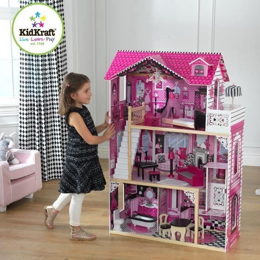 NEUVE KIDKRAFT Maison de Poup&eacute;es + 14 pi&egrave;ces
Jeux / jouets