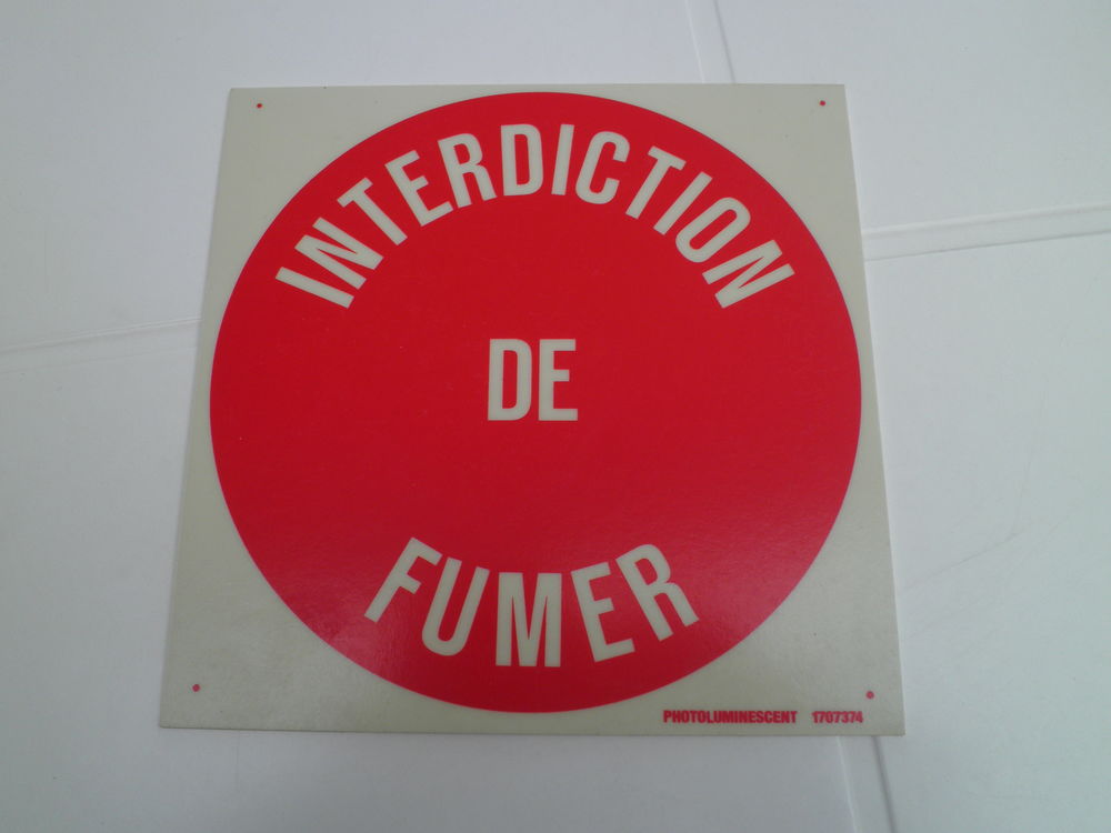 Panneau de signalisation: d&eacute;fense de fumer Bricolage