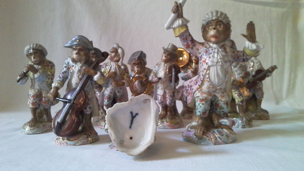 Orchestre de Singes
Porcelaine de Meissen Dcoration