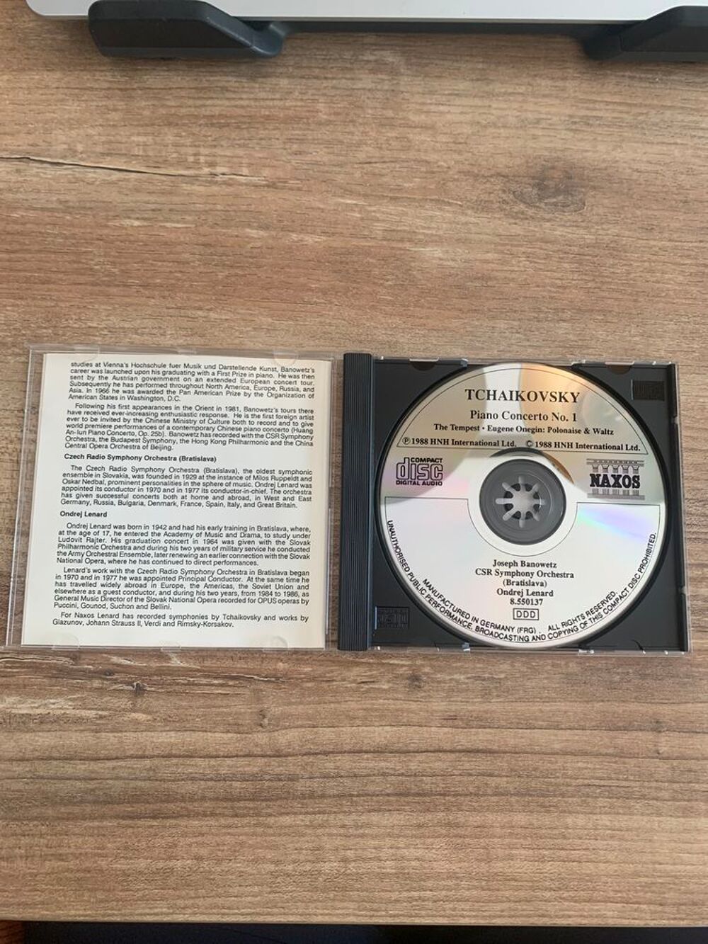 CD Tchaikovsky " Piano concerto 1 " CD et vinyles