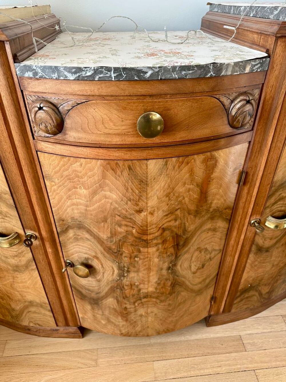 Buffet art deco noyer massif Meubles