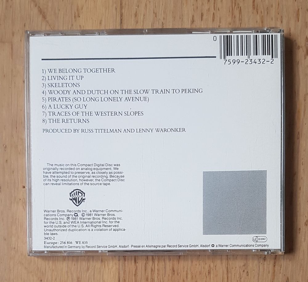 CD - Rickie Lee Jones - Pirates (1981) CD et vinyles