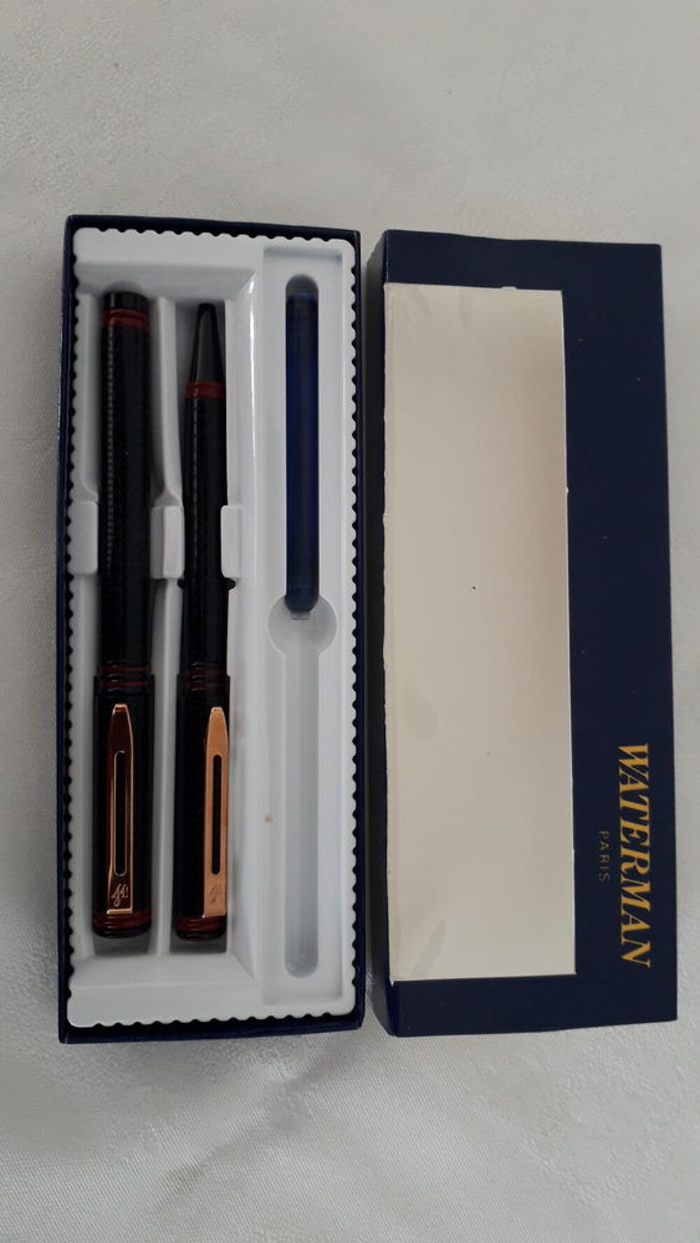 Ancienne parure stylos Waterman
