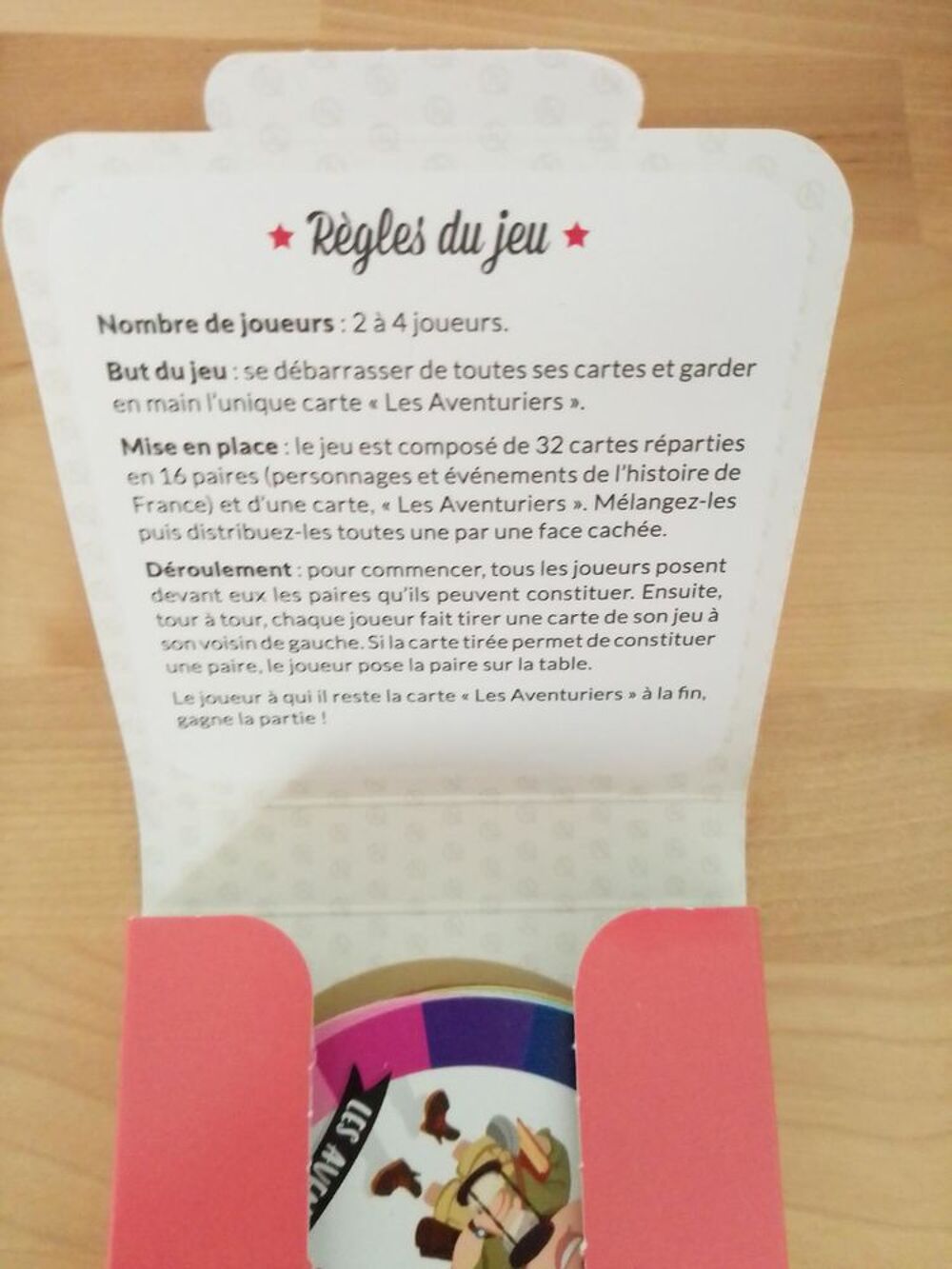 Jeu de cartes quelle histoire les aventuriers Jeux / jouets