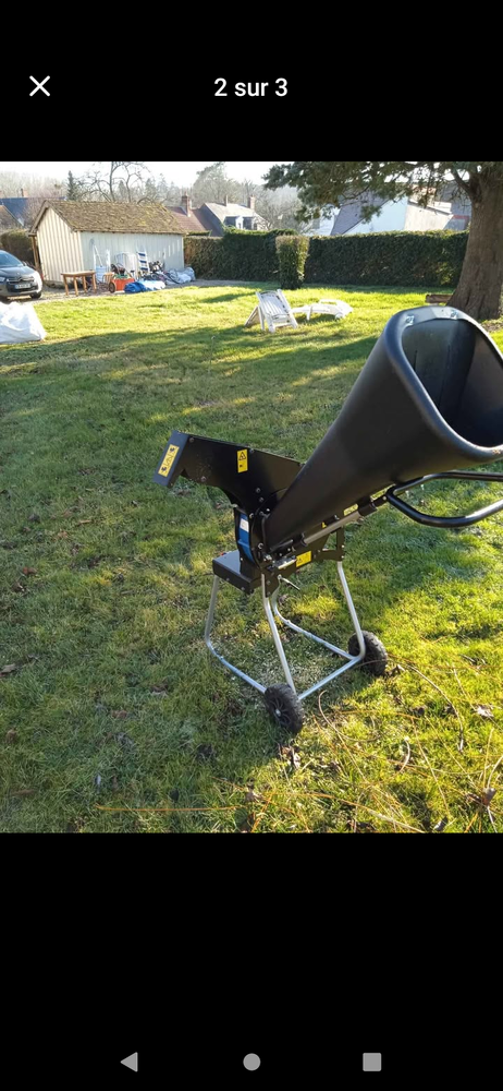 Broyeur de v&eacute;g&eacute;taux essence mobile Jardin