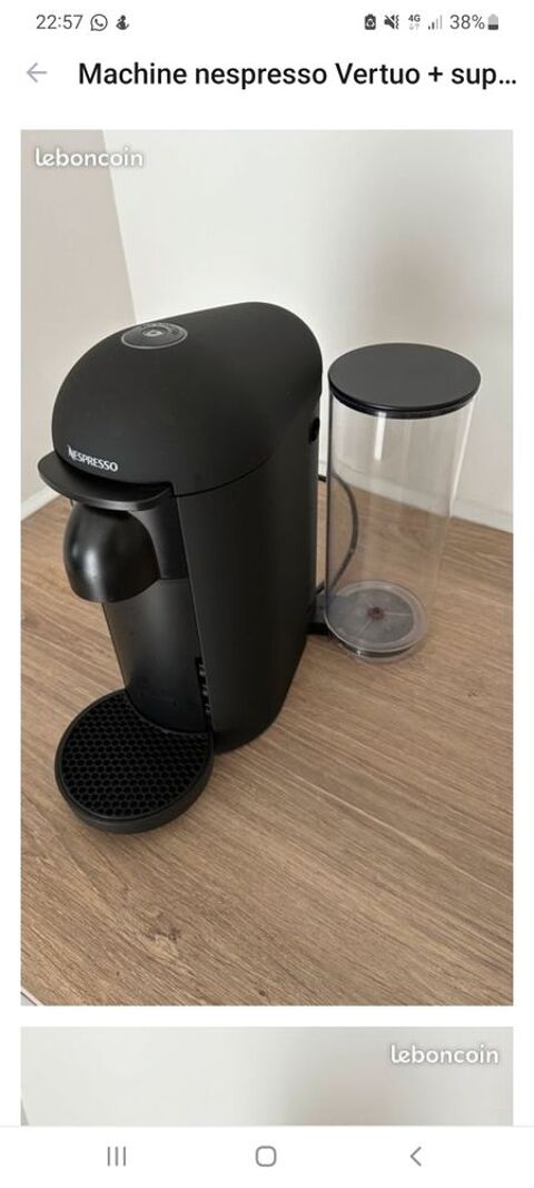 Machine Nespresso Vertuo noir mat 45 Besançon (25)