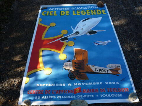 Affiche aviation Toulouse / histoire de Toulouse 65 Castres (81)