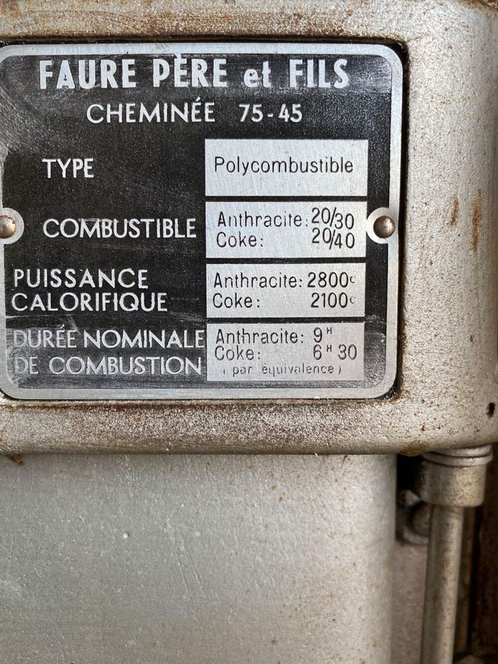 fourneau FAURE multicombustible Bricolage