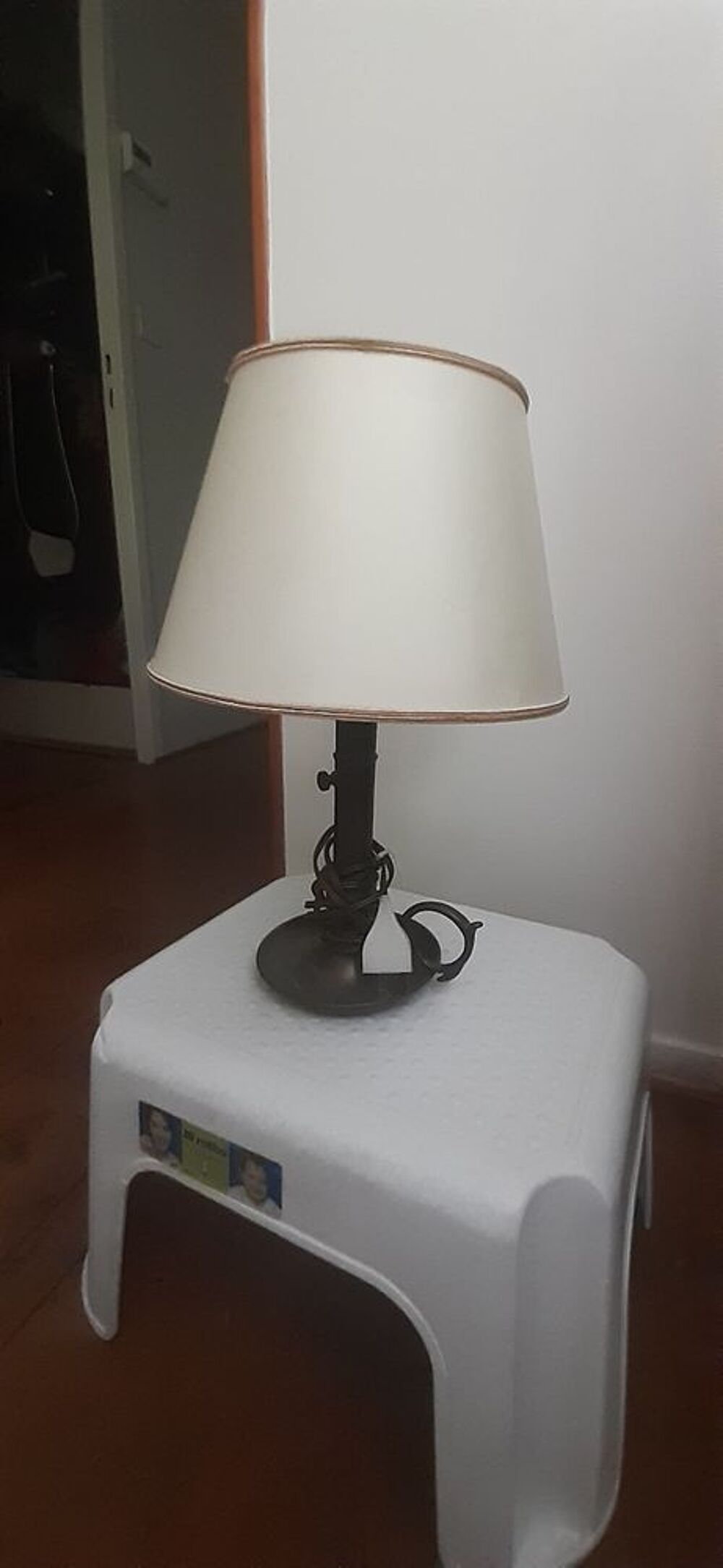 lampe cuivre originale ancien bougeoir Décoration