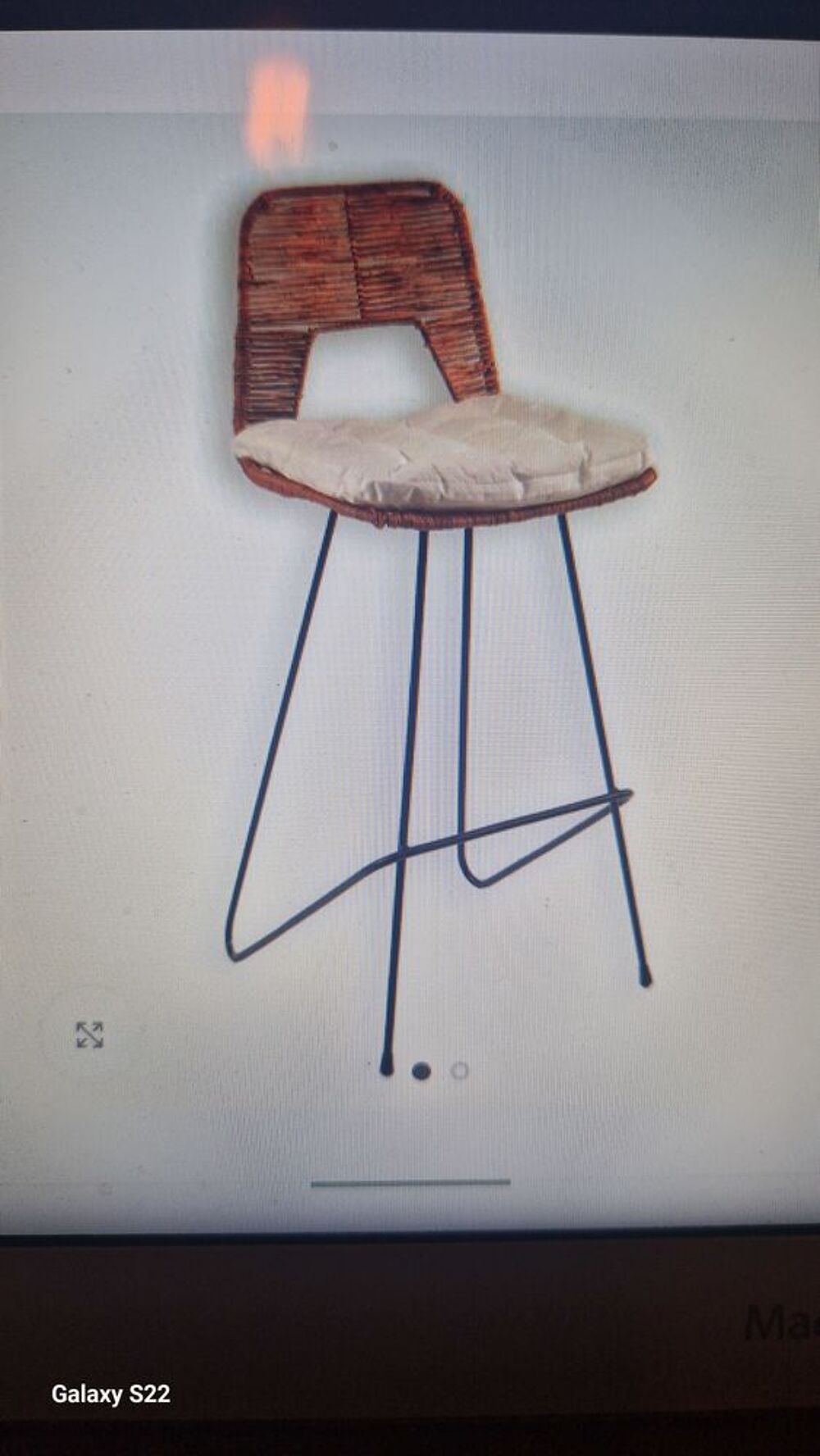 2 belles chaises hautes en rotin Meubles
