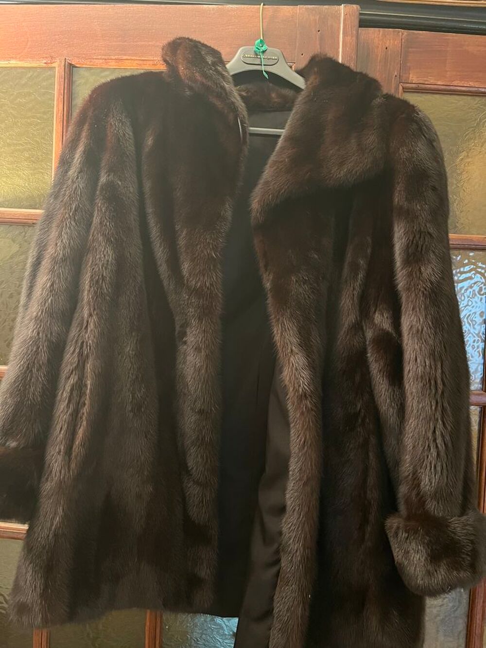 Manteau de fourrure marron Vêtements