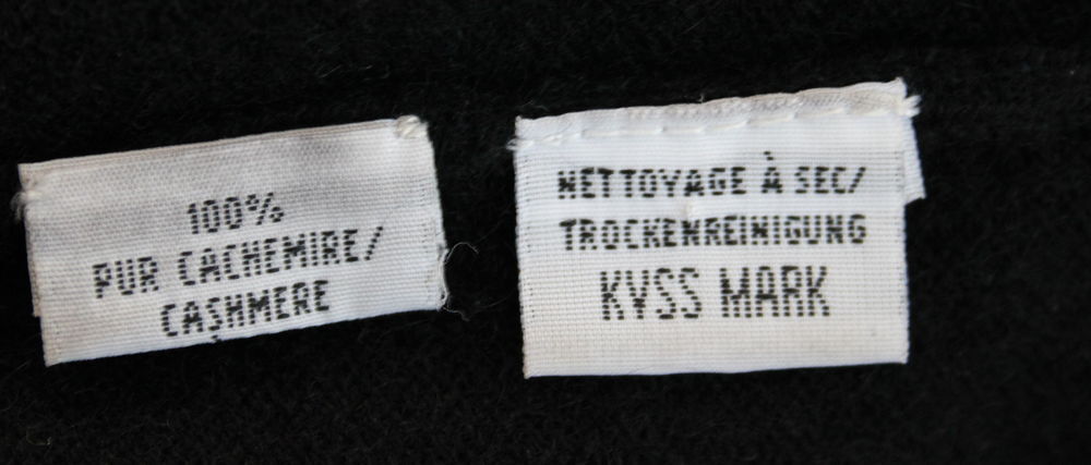 Robe cachemire noire ERIC BOMPARD T.XL Vêtements