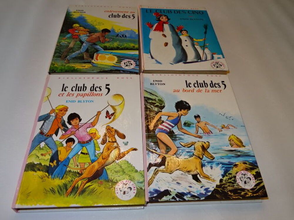 livres blibliot&eacute;que rose OUI OUI ,club des cinq Livres et BD