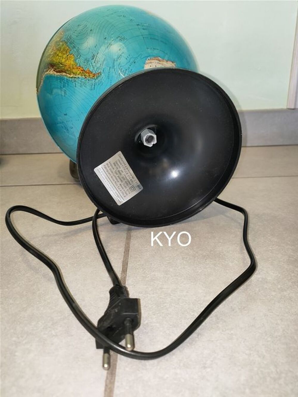 Lampe de chevet globe terrestre carte monde lumi&egrave;re rond Décoration