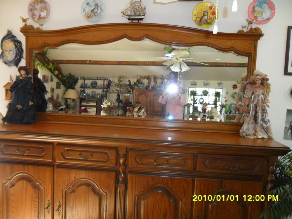 bahut en ch&ecirc;ne miroir Meubles