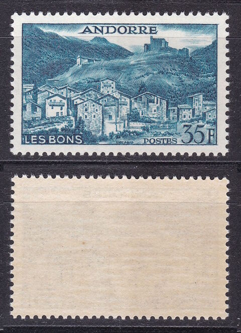 Timbres FRANCE-ANDORRE 1955-58 YT 150A 3 Lyon 5 (69)