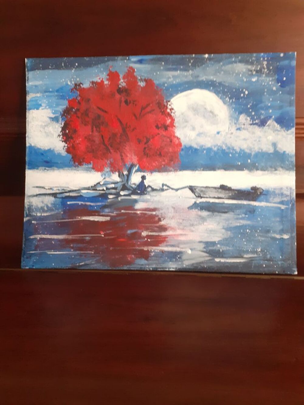 peinture "le ceriier" Décoration