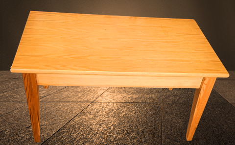 Table basse rectangulaire en ch�ne 84 x 50 cm H 45 cm 39 Paris 16 (75)