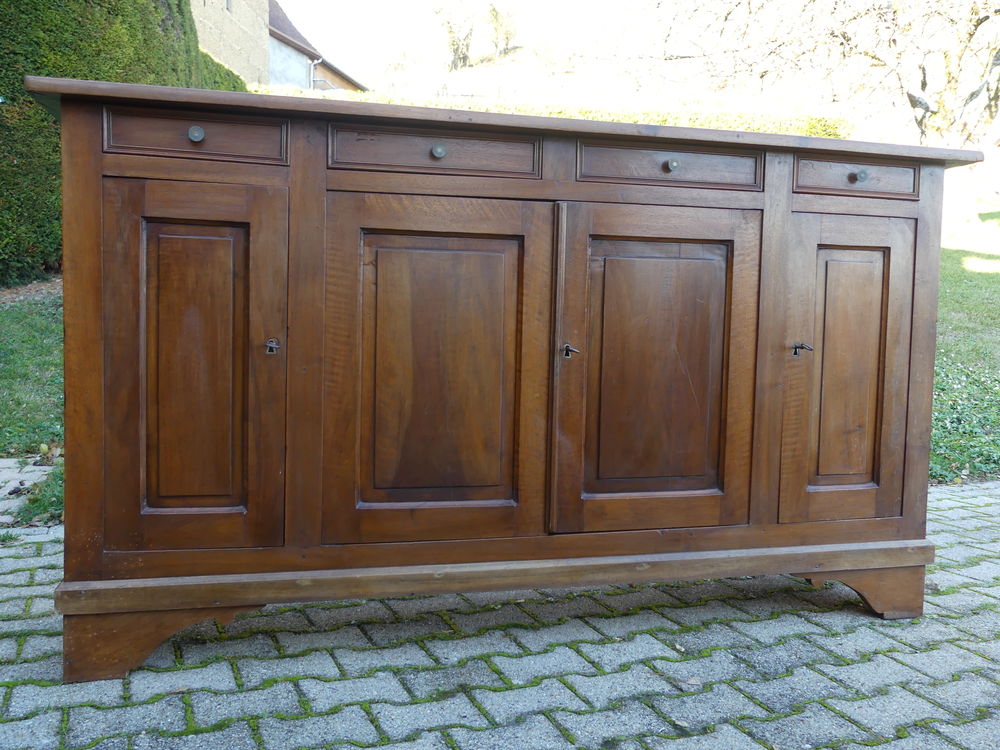 Buffet + vitrine - Bois brut - noyer Meubles