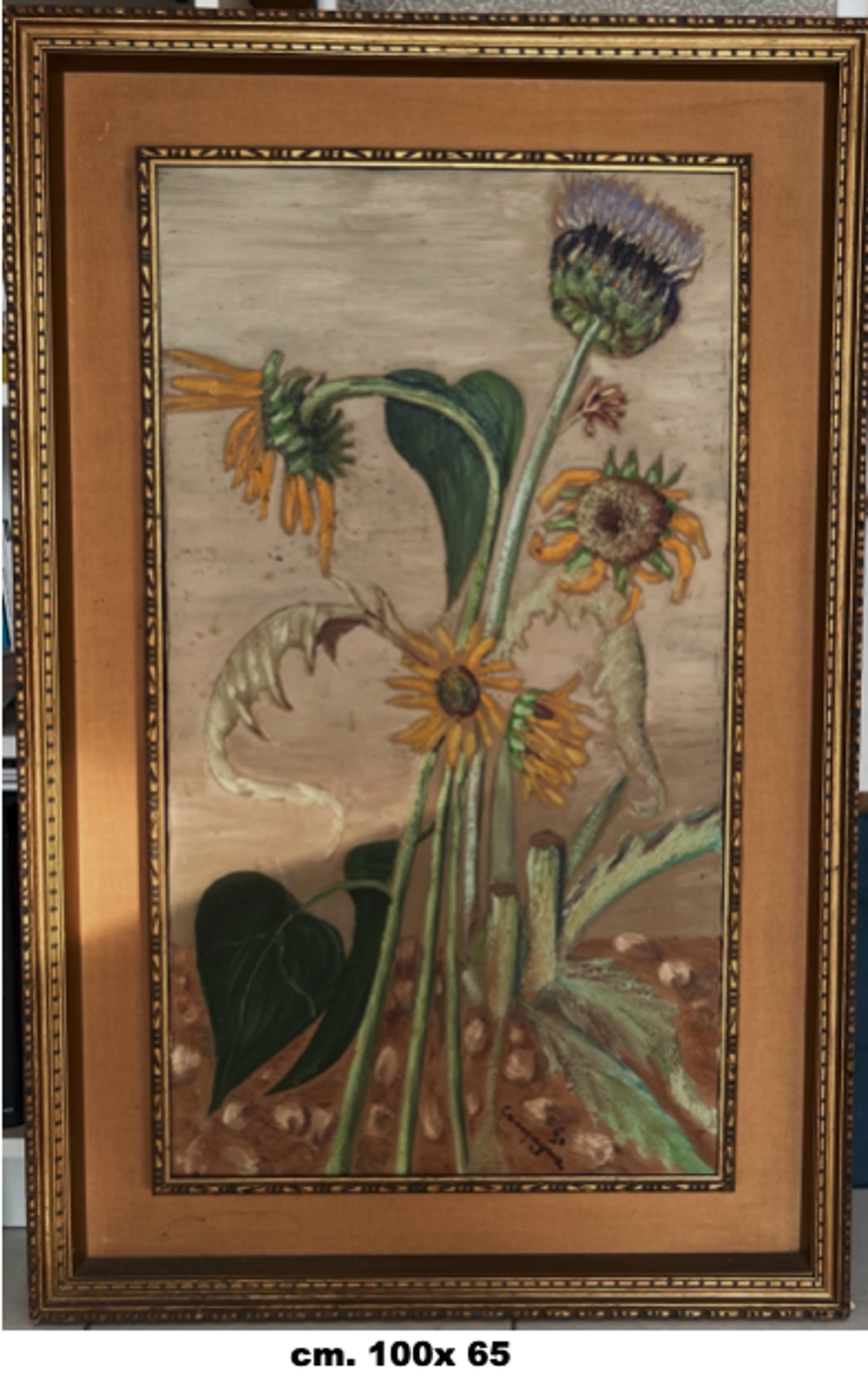 Tableau "Tournesols" cm. 100 x65 