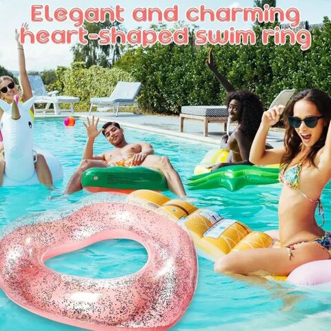 Bou�e  rose scintillante adulte  Anneau gonflable pisci 9 Livet-et-Gavet (38)