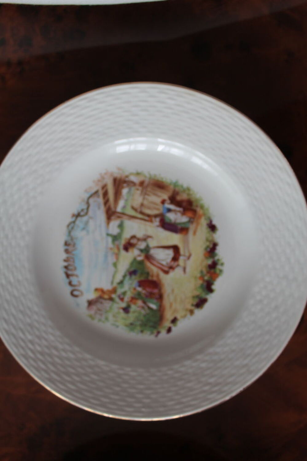 ASSIETTE 12 MOIS DE L ANNEE Décoration