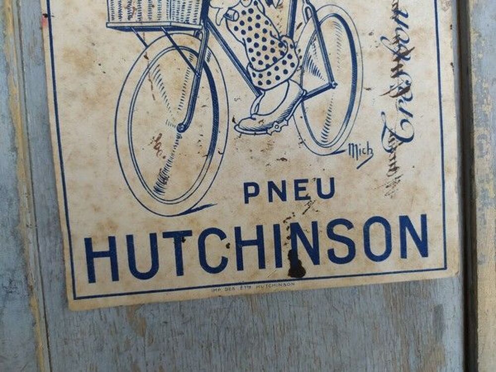Ancien Buvard Publicitaire Pneu Hutchinson 
