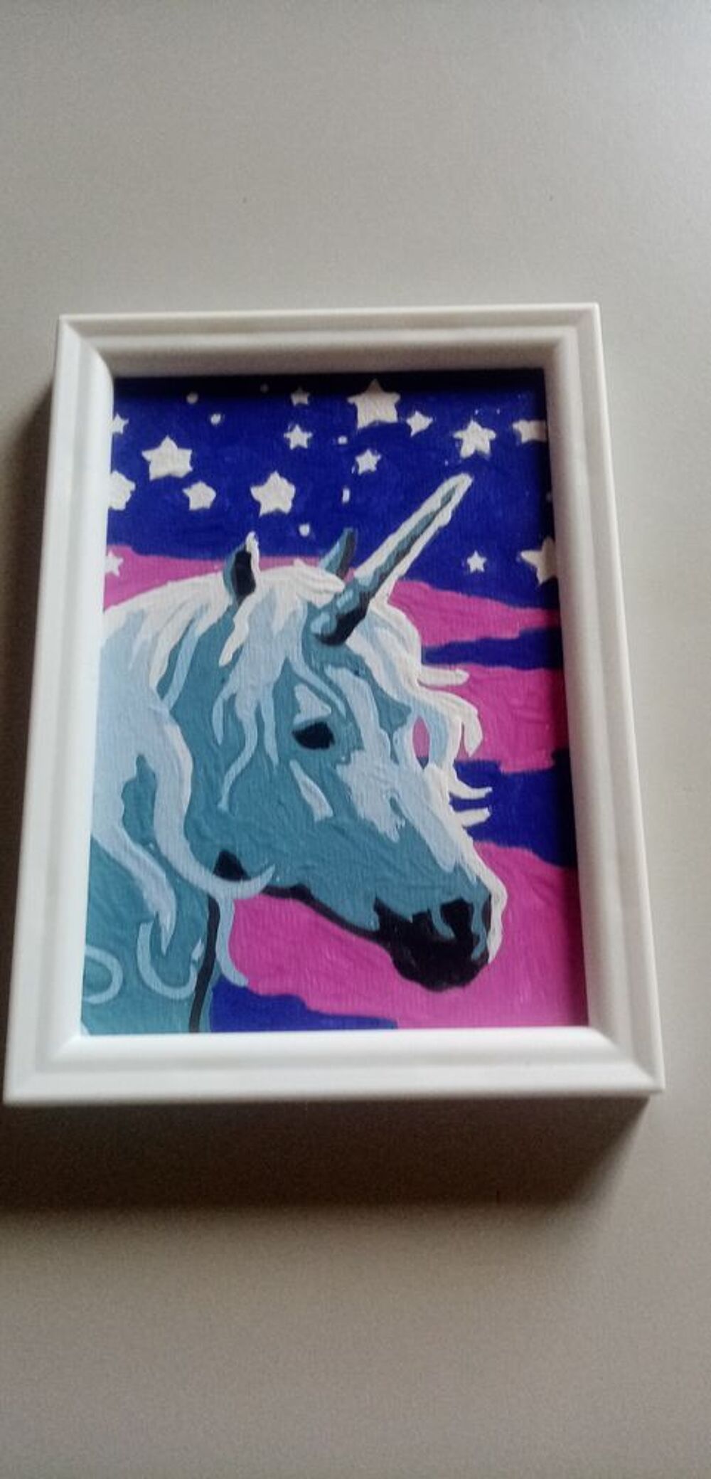 Petite tableau licorne Décoration