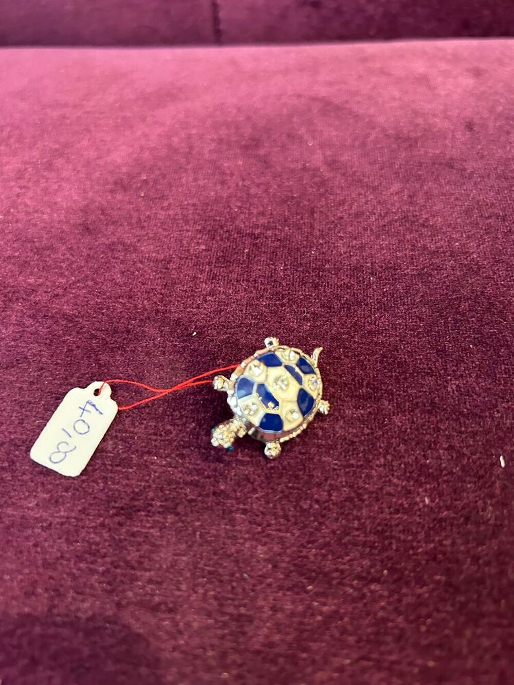Broche en forme de tortue bleue Bijoux et montres