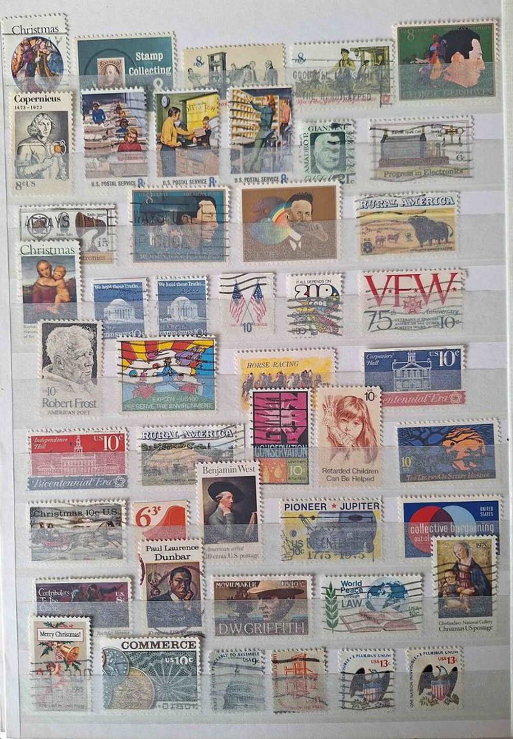 S&eacute;rie de timbres de collection des &Eacute;tats-Unis 