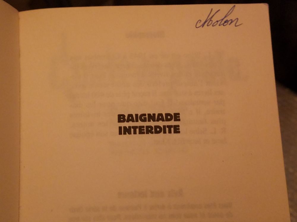 Livre Chair de Poule - Baignade interdite au format poche Livres et BD