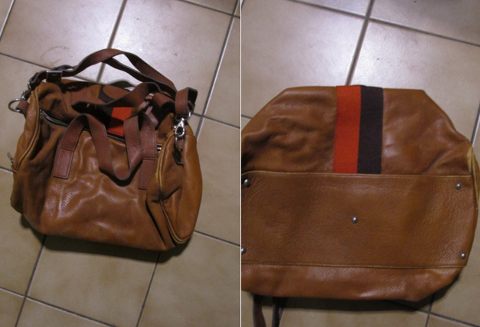 sac  main Texier marron. 30 La Roche-Derrien (22)